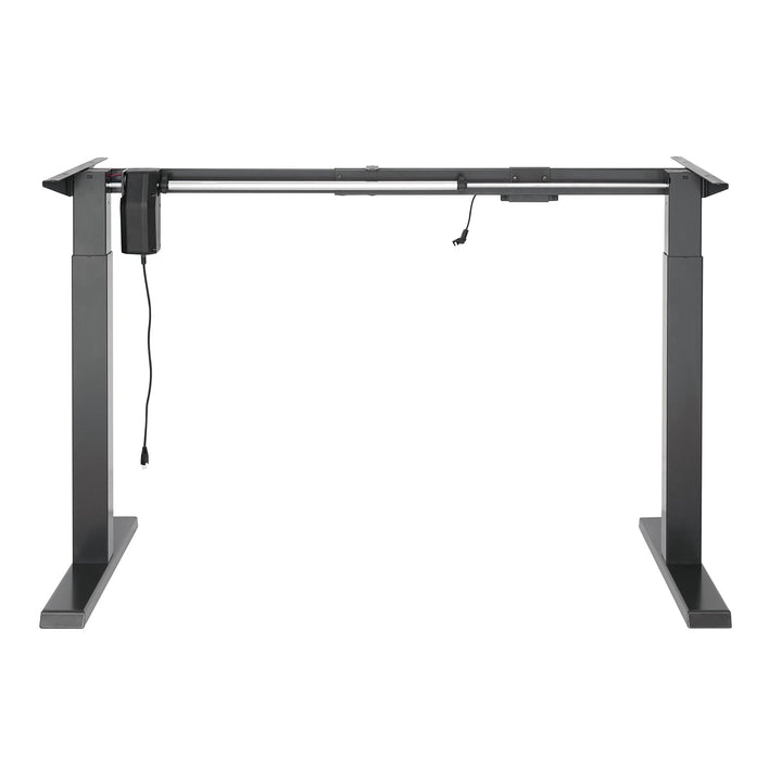 Elektrisk skrivebord med højdejustering Ergo Office, gråt, maks. højde 123 cm, 80 kg – uden bordplade, til stående og siddende arbejde, ER-433