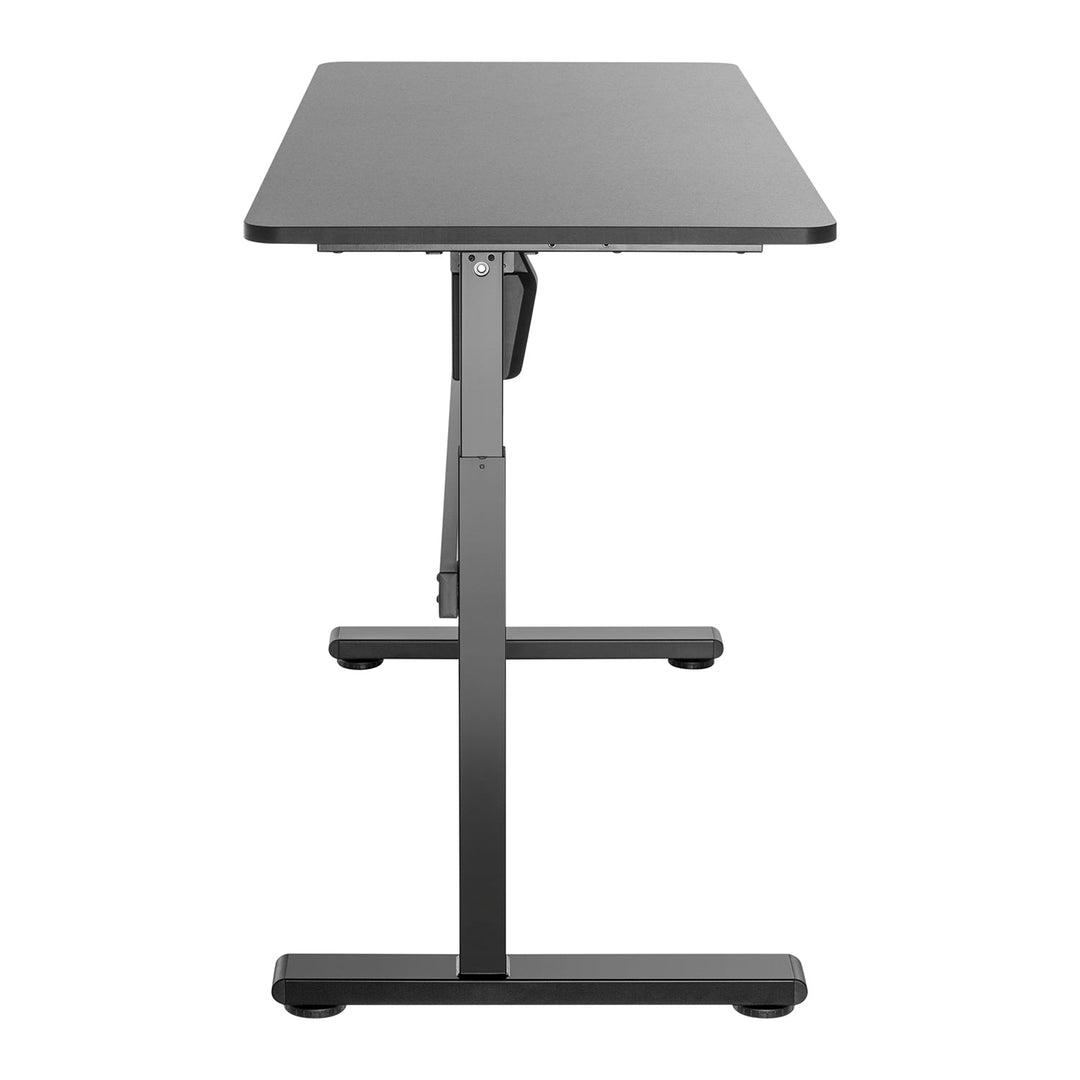 Ergo Office elektrisk skrivebord, højdejustering, grå, maks. højde 118 cm, 50 kg – med bordplade til stående og siddende arbejde, ER-434