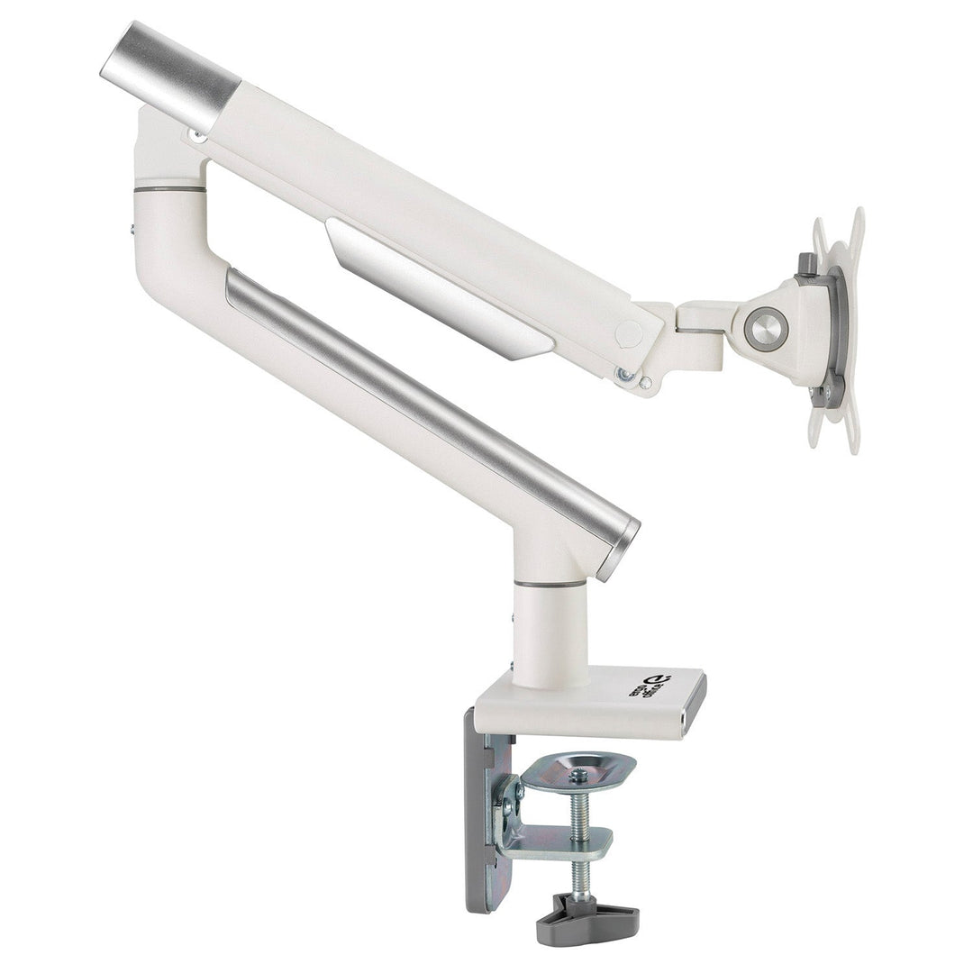 Ergo Office monitorholder, premium med gasfjeder, dobbeltarm, 17"-32" 9 kg, hvid, ER-437