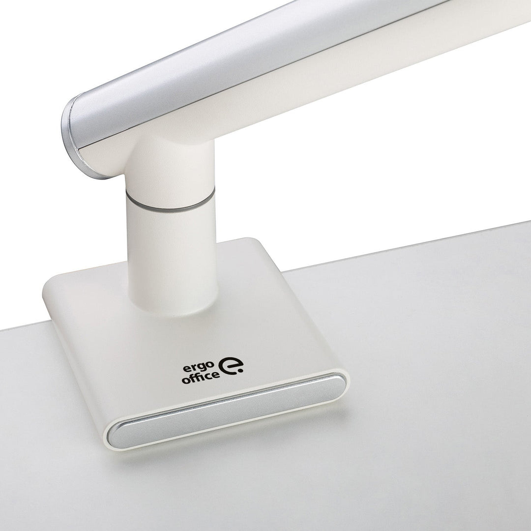 Ergo Office monitorholder, premium med gasfjeder, dobbeltarm, 17"-32" 9 kg, hvid, ER-437