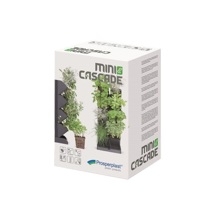 Vertikal have stående modulære krukker Mini Cascade antracit