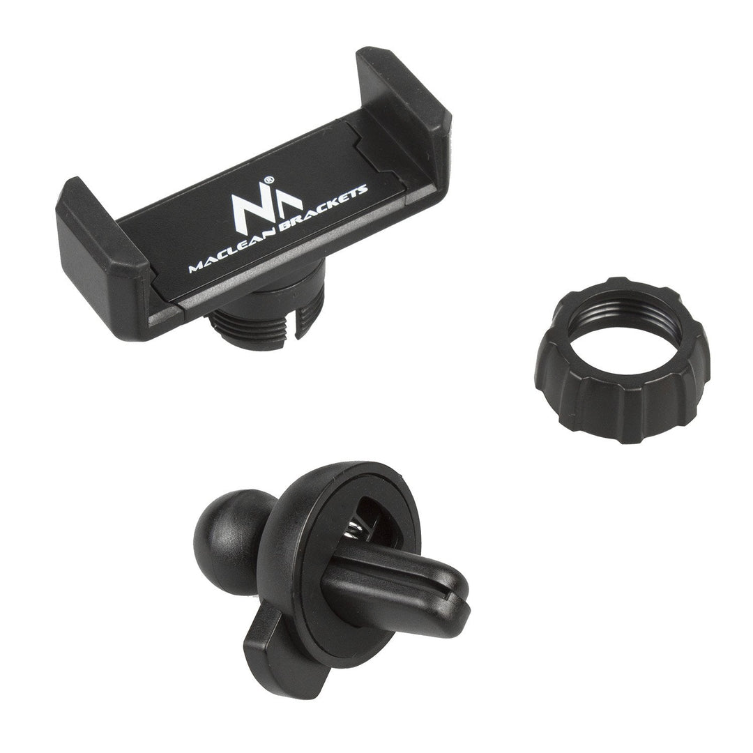 Maclean bilholder til telefon, universal, til ventilationsgitter, min./maks. afstand: 54/87 mm, materiale: ABS, MC-322
