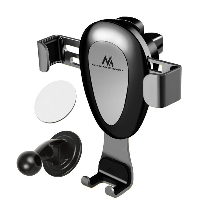 Maclean bilholder til telefon, universal, til ventilationsgitter, tyngdekraft, maks. afstand 90 mm, MC-324