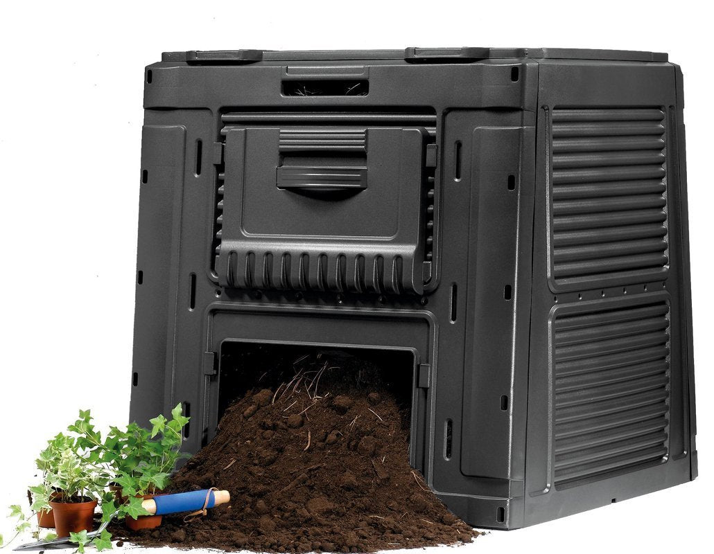 Komposter med bund Keter E-COMPOSTER 470L sort 231415