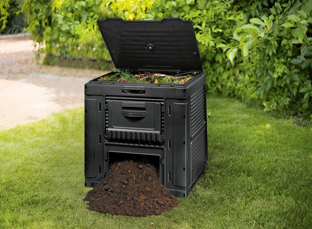 Komposter med bund Keter E-COMPOSTER 470L sort 231415