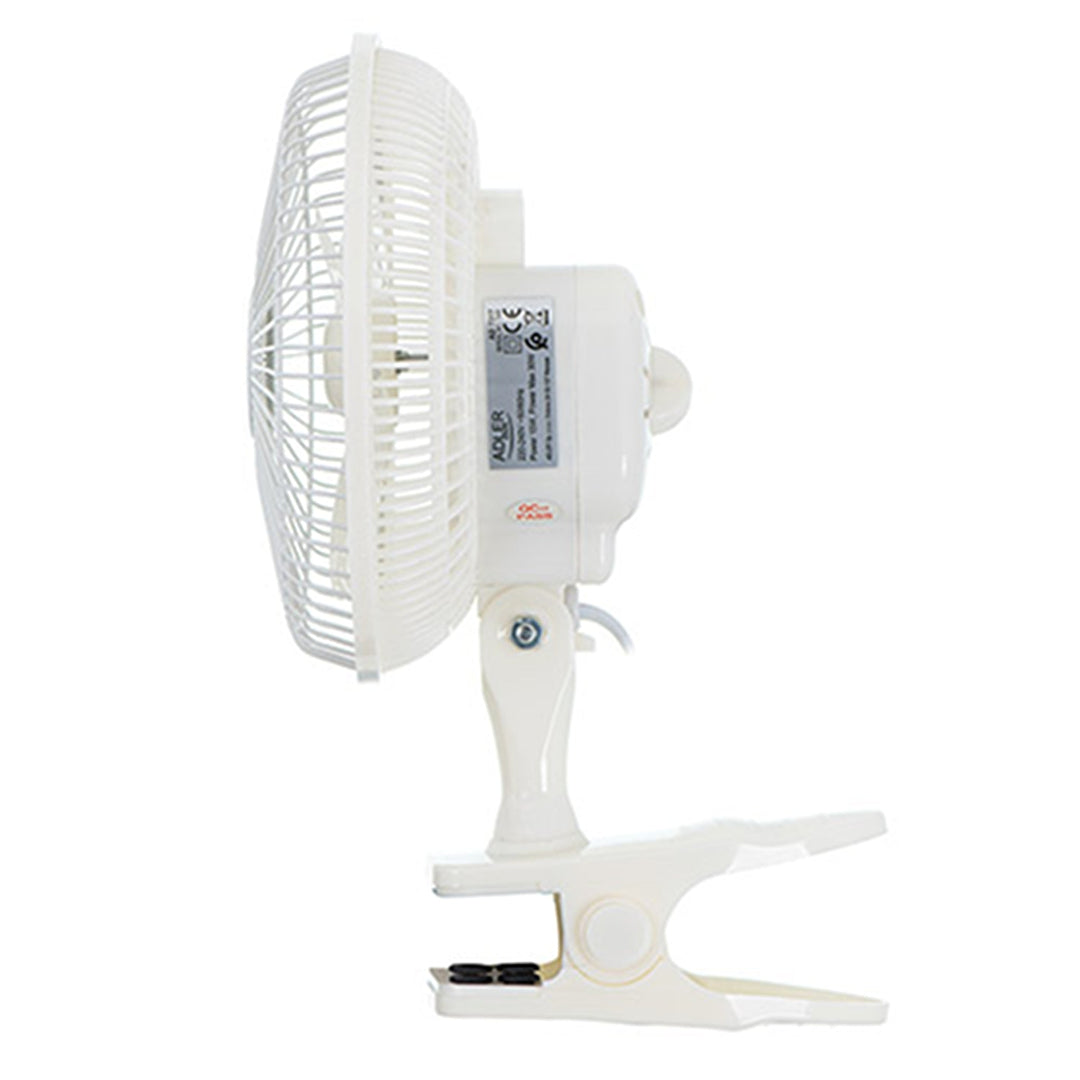 Adler bordventilator, klips og fod, diameter 15 cm, effekt maks. 30 W, AD7317