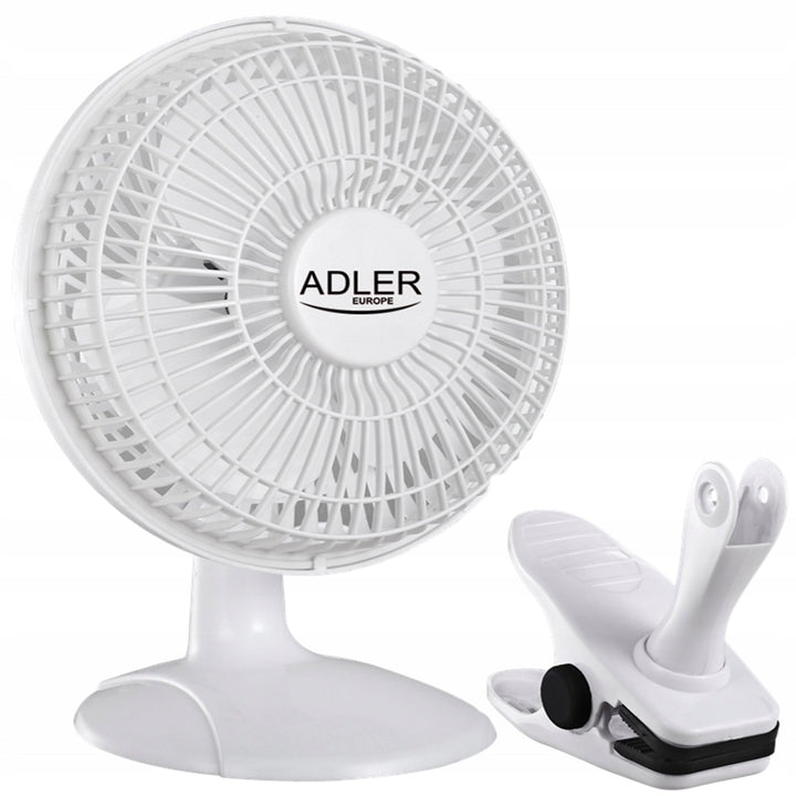 Adler bordventilator, klips og fod, diameter 15 cm, effekt maks. 30 W, AD7317