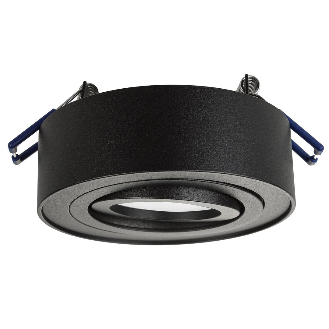 Maclean spotloftsarmatur, til MR16/GU10 lyskilder, sort, 94x32 mm, rund, aluminium, MCE462 B
