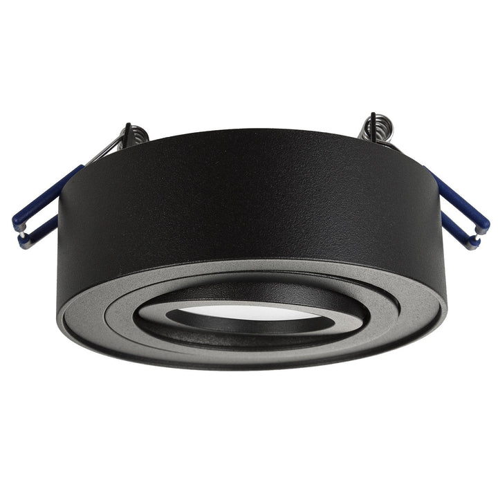 Maclean spotloftsarmatur, til MR16/GU10 lyskilder, sort, 94x32 mm, rund, aluminium, MCE462 B