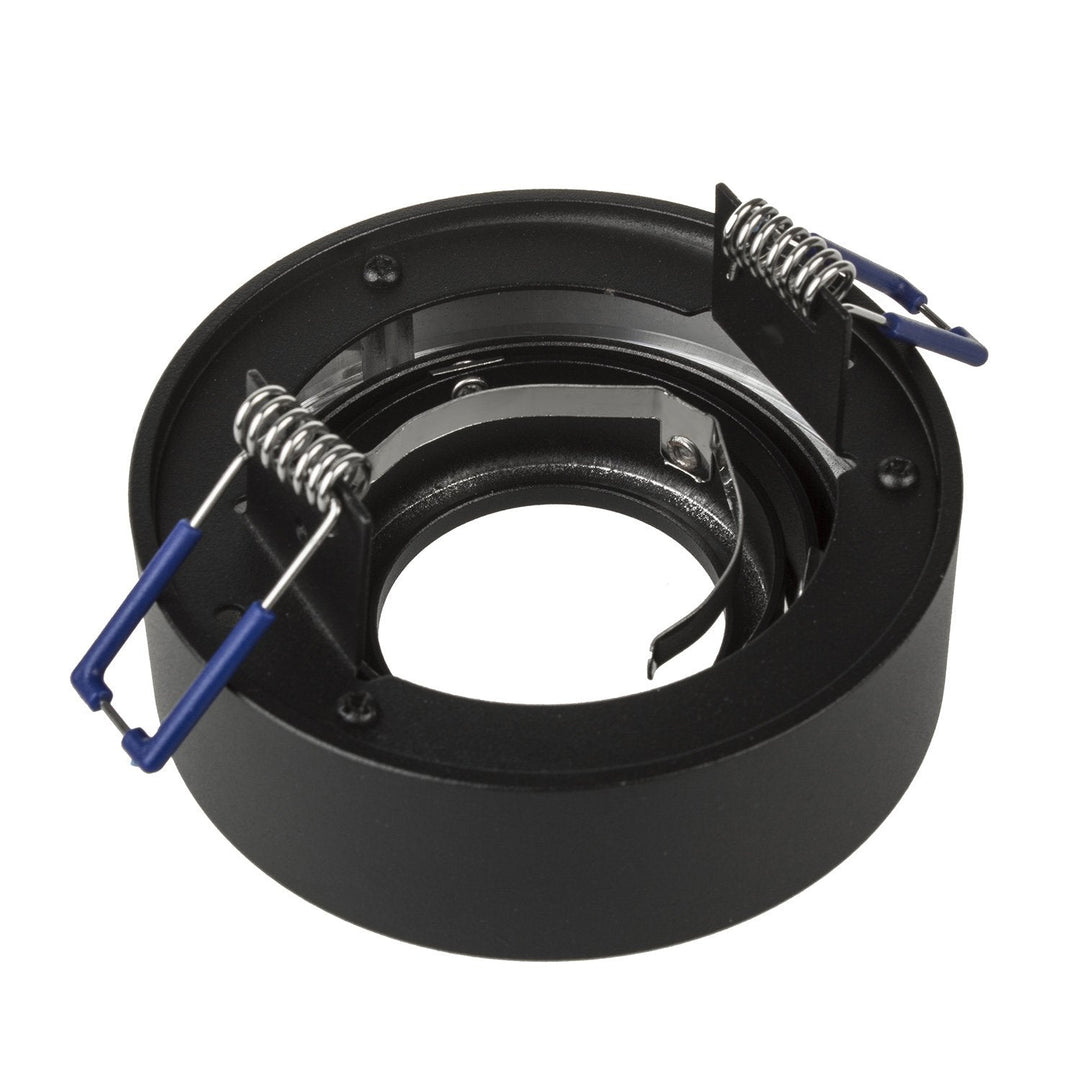 Maclean spotloftsarmatur, til MR16/GU10 lyskilder, sort, 94x32 mm, rund, aluminium, MCE462 B