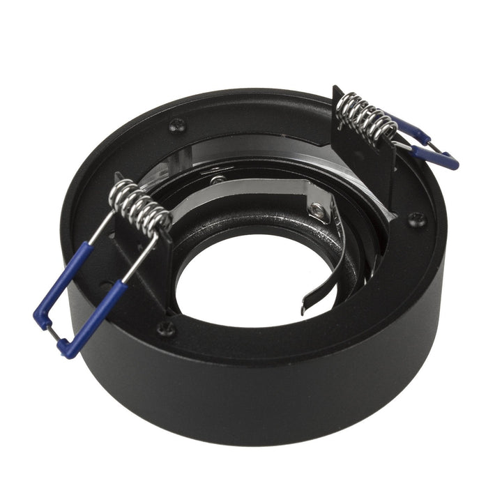 Maclean spotloftsarmatur, til MR16/GU10 lyskilder, sort, 94x32 mm, rund, aluminium, MCE462 B