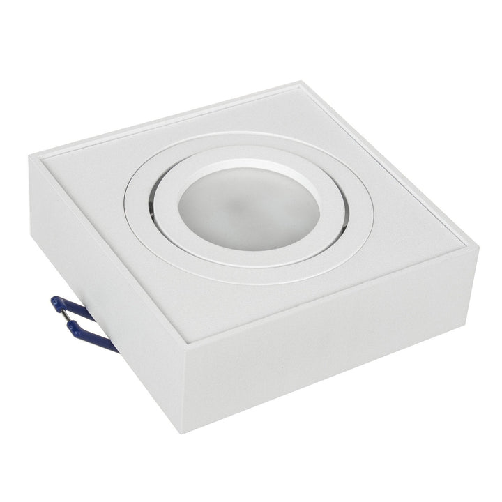 Maclean spotloftsarmatur, til MR16/GU10 lyskilder, hvid, 94x94x32 mm, firkantet, aluminium, MCE464 W