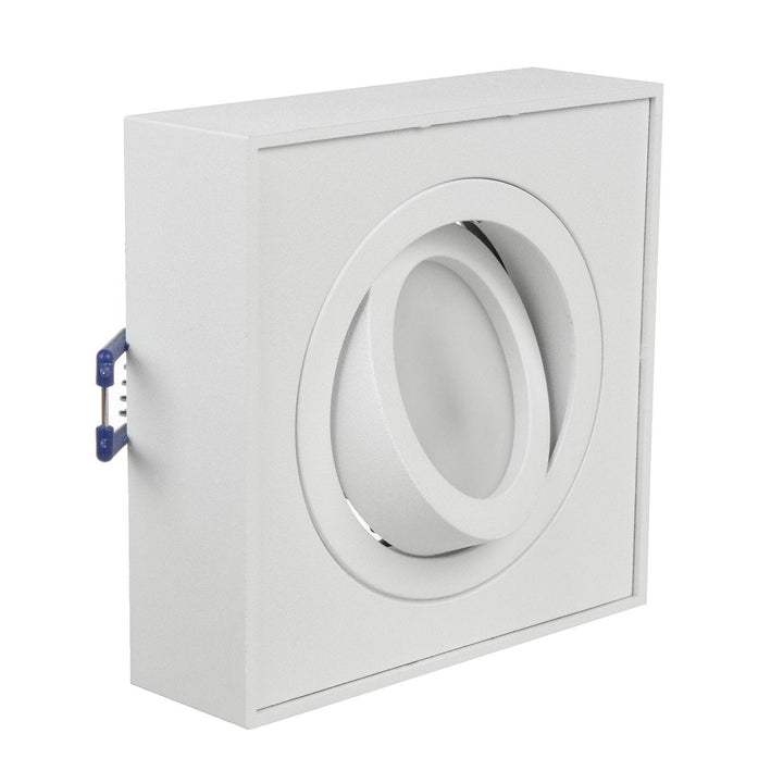 Maclean spotloftsarmatur, til MR16/GU10 lyskilder, hvid, 94x94x32 mm, firkantet, aluminium, MCE464 W