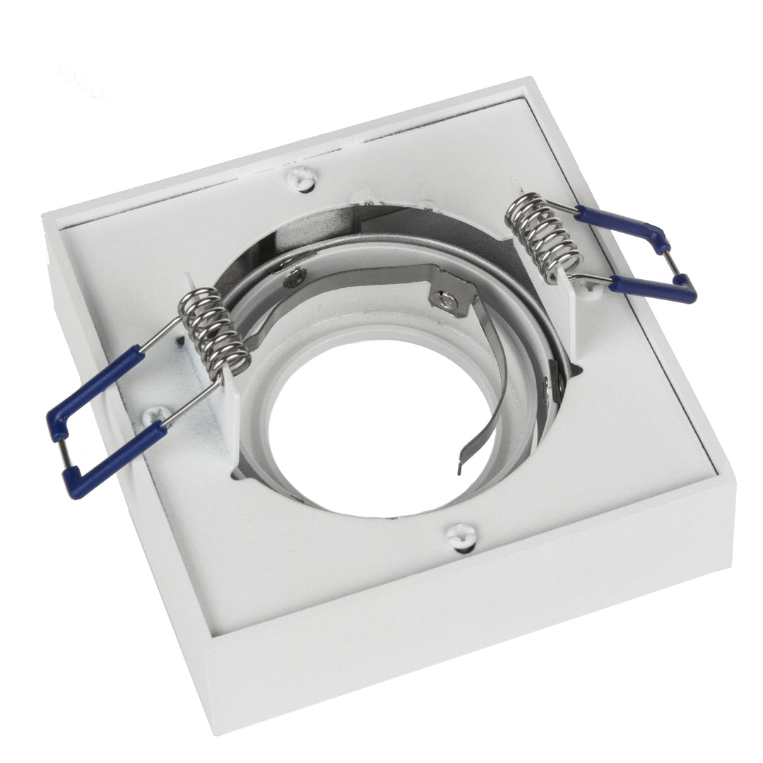 Maclean spotloftsarmatur, til MR16/GU10 lyskilder, hvid, 94x94x32 mm, firkantet, aluminium, MCE464 W