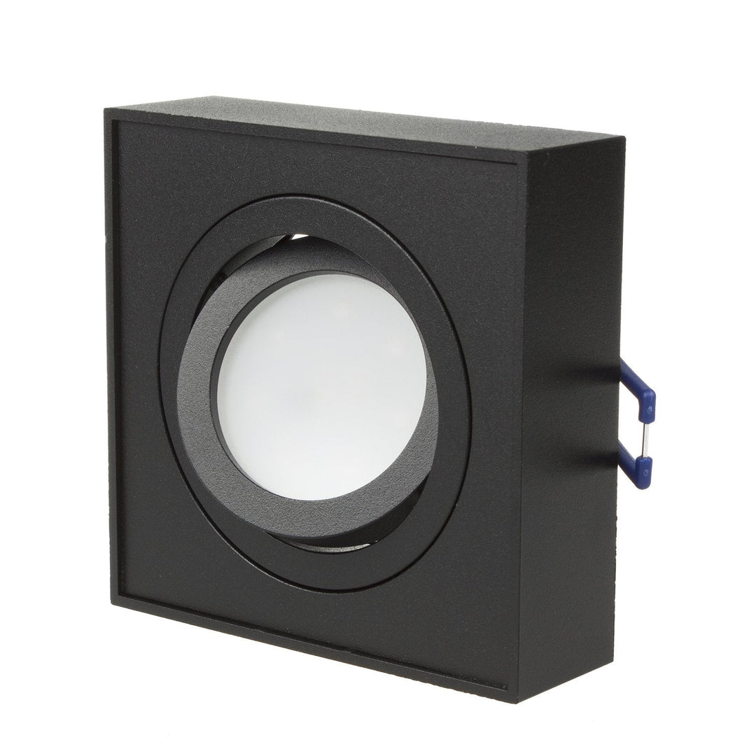 Maclean spotloftsarmatur, til MR16/GU10 lyskilder, sort, 94x94x32 mm, firkantet, aluminium, MCE464 B