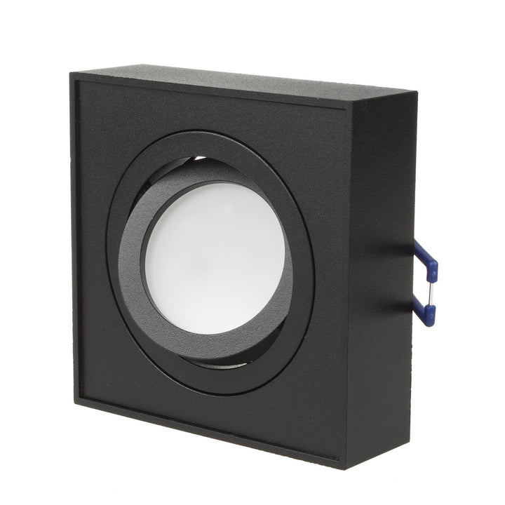 Maclean spotloftsarmatur, til MR16/GU10 lyskilder, sort, 94x94x32 mm, firkantet, aluminium, MCE464 B