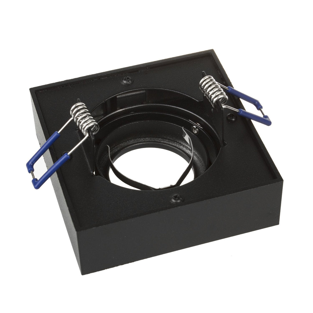 Maclean spotloftsarmatur, til MR16/GU10 lyskilder, sort, 94x94x32 mm, firkantet, aluminium, MCE464 B