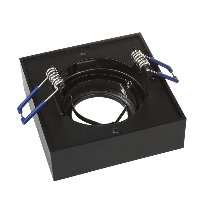 Maclean spotloftsarmatur, til MR16/GU10 lyskilder, sort, 94x94x32 mm, firkantet, aluminium, MCE464 B