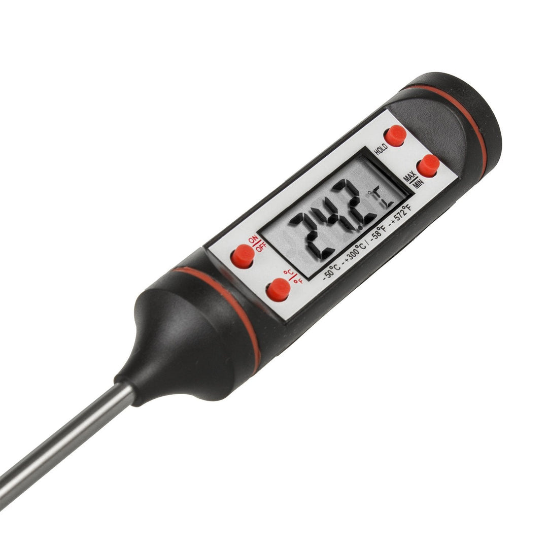Termometer/føler til fødevarer, GreenBlue, følerlængde 15 cm, temperaturområde -50 °C til +300 °C, nøjagtighed 0,1 °C, GB178