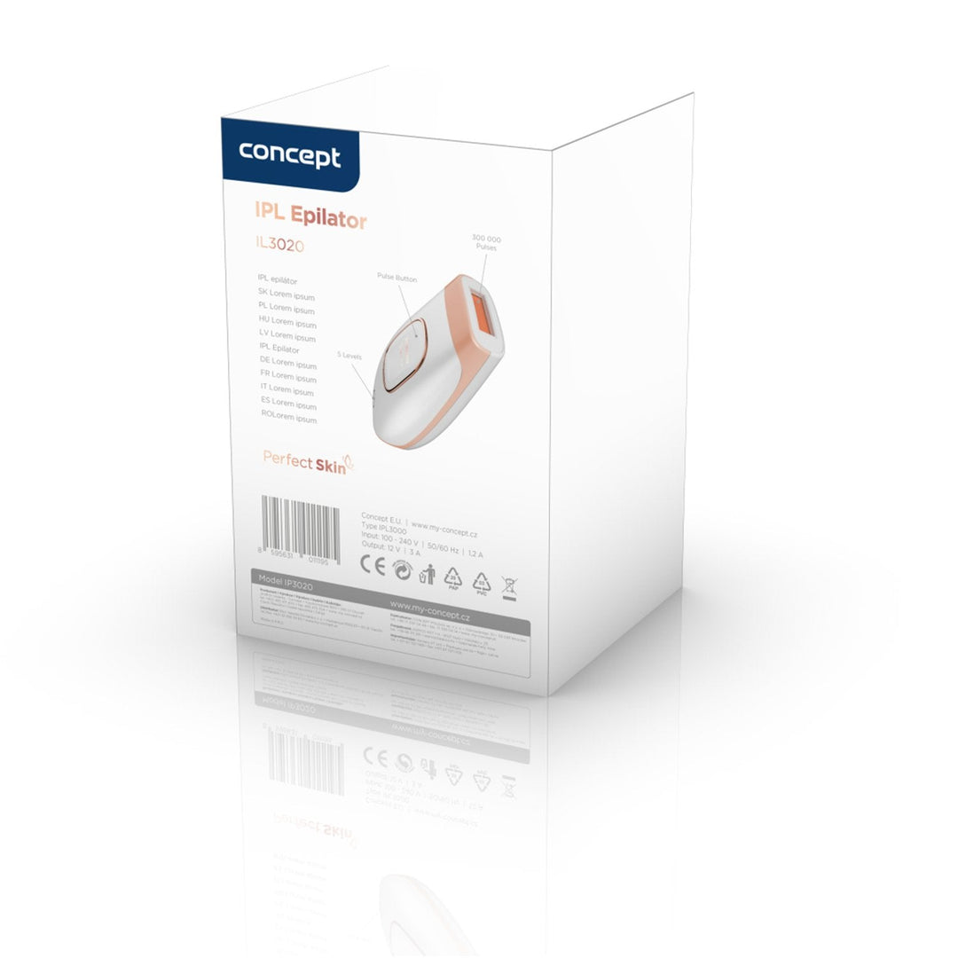 IPL-hårfjerner Concept Perfect Skin 2 tilstande 5 intensitetsniveauer IL3000