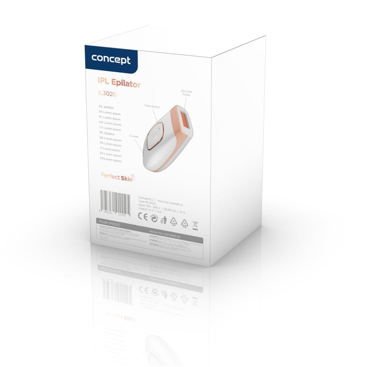 IPL-hårfjerner Concept Perfect Skin 2 tilstande 5 intensitetsniveauer IL3000