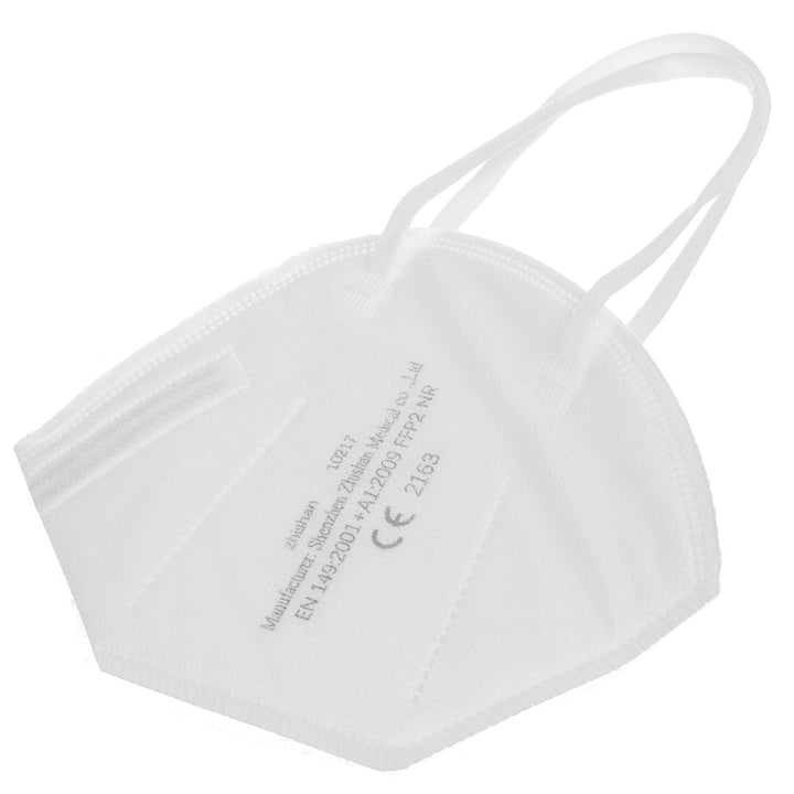Sæt med 50 stk. hvide FFP2-filtermasker