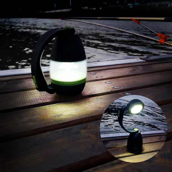 Maclean 3-i-1 LED-lampe, campinglampe, bordlampe, lommelygte, 1 W, 60-200 lm, kold hvid 6000 K, strømforsyning 3xAA 1,5 V, MCE294