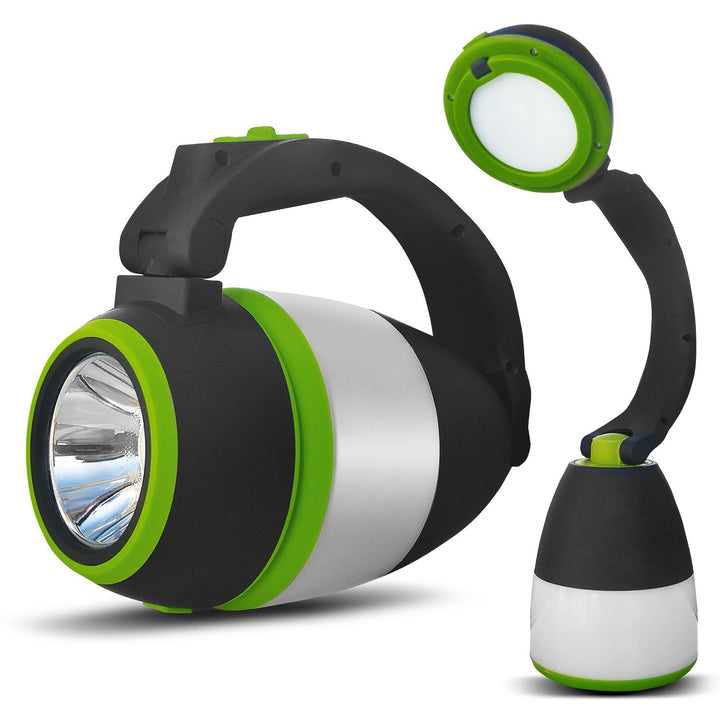 Maclean 3-i-1 LED-lampe, campinglampe, bordlampe, lommelygte, 1 W, 60-200 lm, kold hvid 6000 K, strømforsyning 3xAA 1,5 V, MCE294