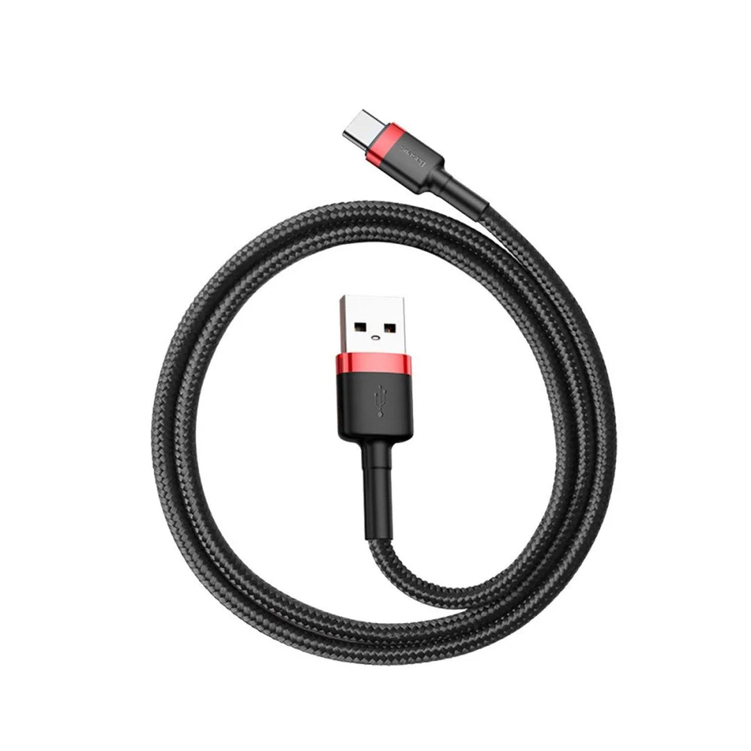 USB A-stik til USB C-stik, 1 m, CATKLF-B91, rød+sort, Baseus
