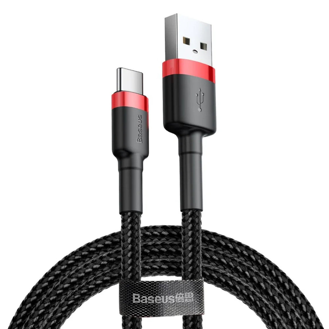 USB A-stik til USB C-stik, 1 m, CATKLF-B91, rød+sort, Baseus