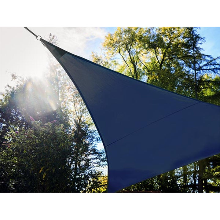 Solsejl med indbygget LED-belysning "stjernehimmel" - trekant - 3,6 x 3,6 x 3,6 m