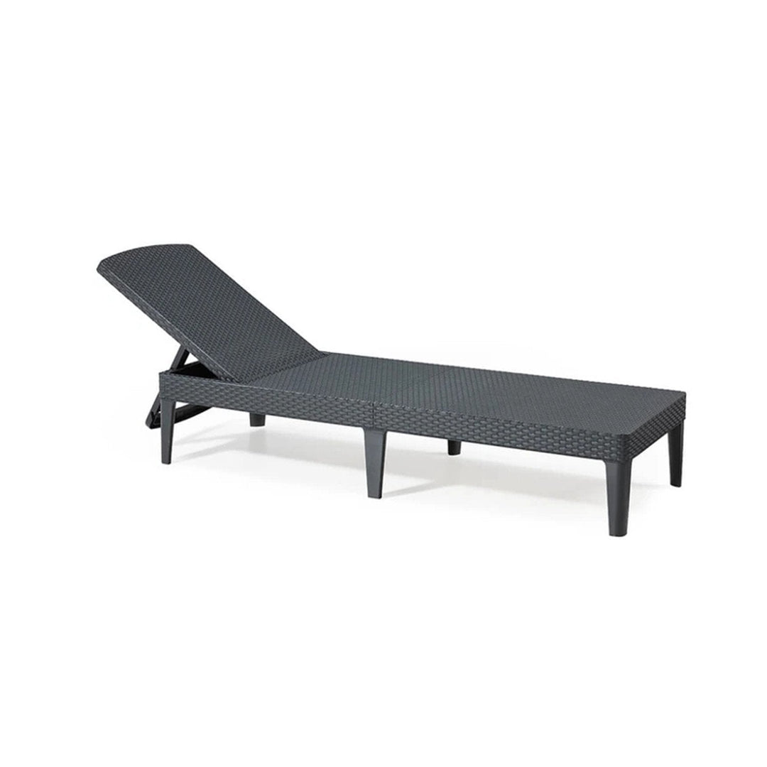 Jaipur Sun Lounger justerbar havestol - grafitgrå