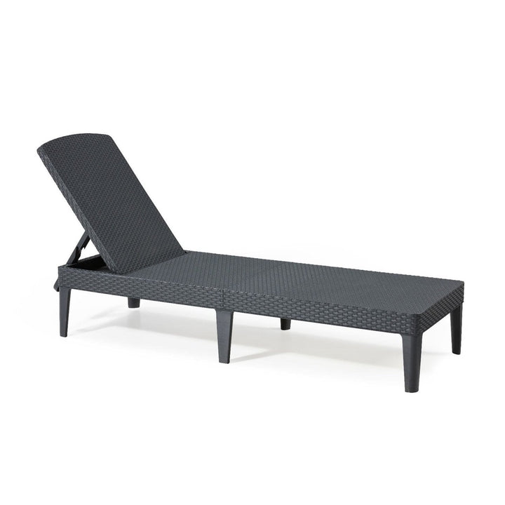 Jaipur Sun Lounger justerbar havestol - grafitgrå