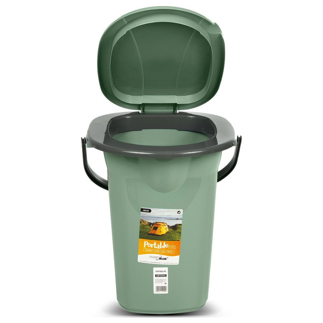 GreenBlue GB320GG grøn-grå rejsetoilet