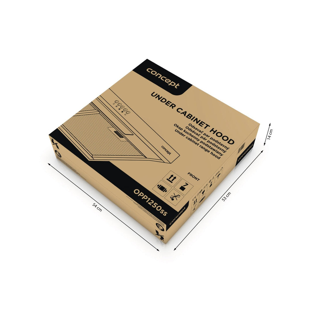 Underskabsemhætte 50 cm Concept OPP1250ss ultra slim 82 mm