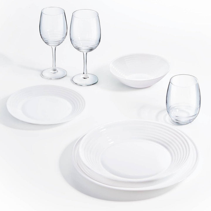 LUMINARC Harena hvid 18-delt middagsstel til 6 personer