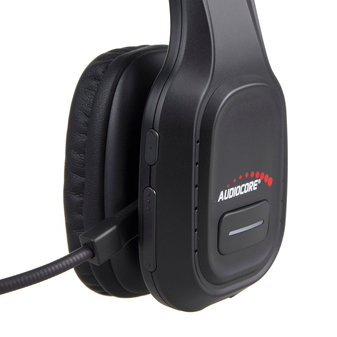Bluetooth-hovedtelefoner ANC call center med mikrofon Audiocore, QCC3020, ANC, AVRCP, A2DP, HSP, HFP, SBC AAC-codec, AC864
