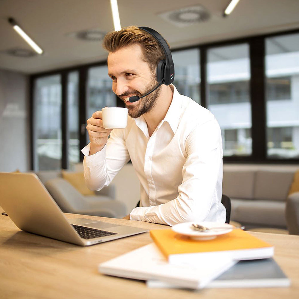 Bluetooth-hovedtelefoner ANC call center med mikrofon Audiocore, QCC3020, ANC, AVRCP, A2DP, HSP, HFP, SBC AAC-codec, AC864