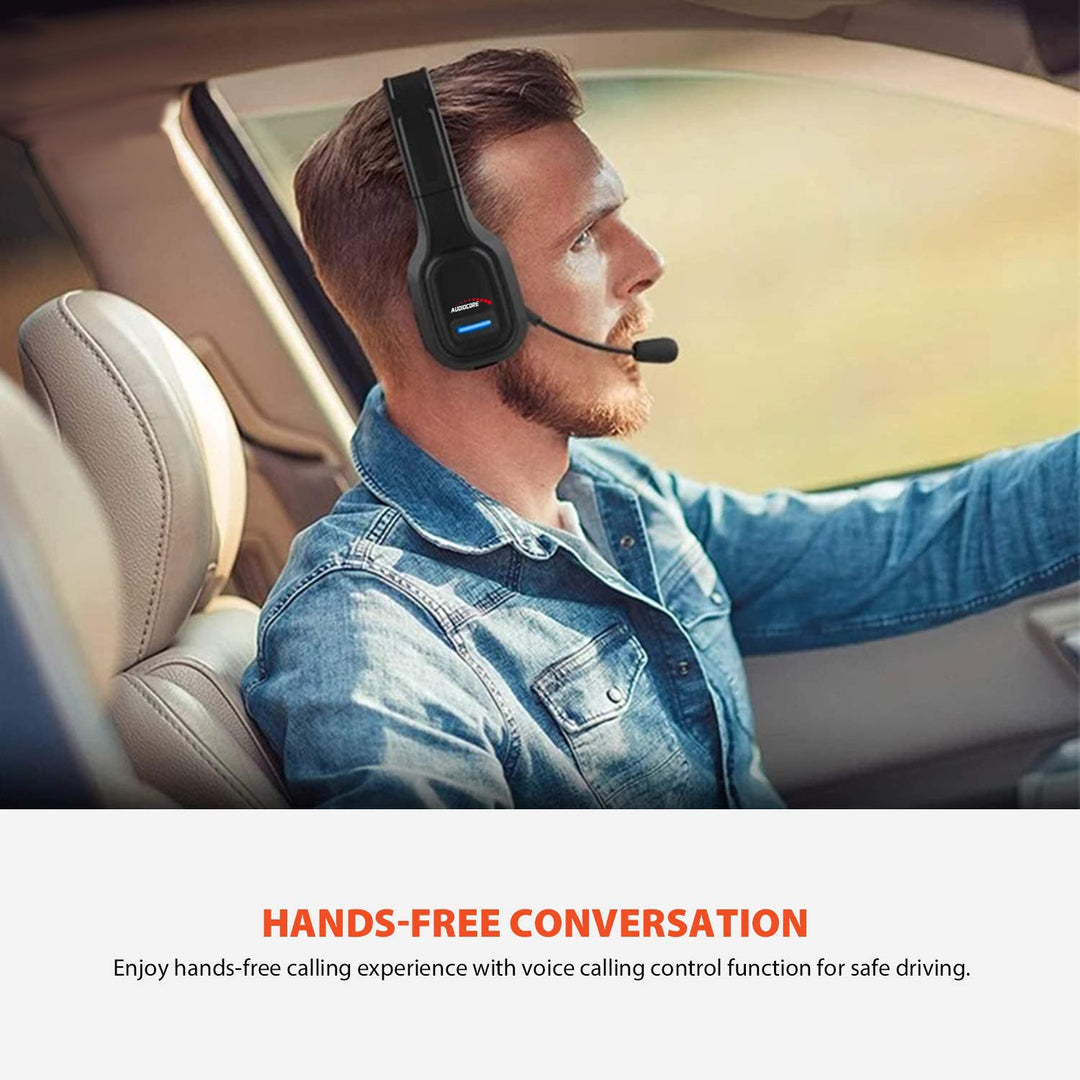 Bluetooth-hovedtelefoner ANC call center med mikrofon Audiocore, QCC3020, ANC, AVRCP, A2DP, HSP, HFP, SBC AAC-codec, AC864