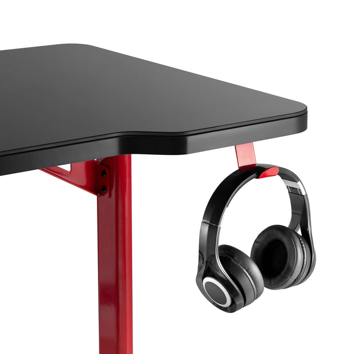 RGB Led NanoRS gaming-skrivebord, sort, stort, maks. 100 kg, højde 760 mm, RS163