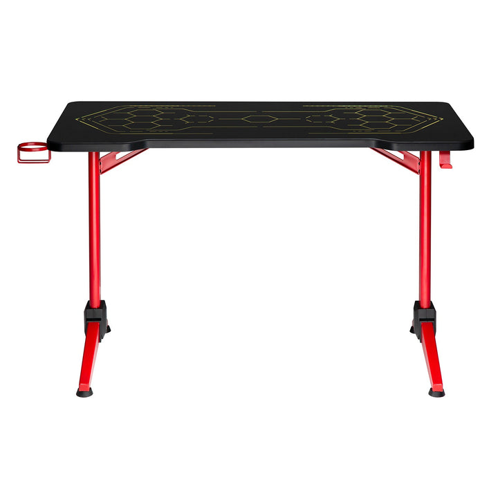 RGB Led NanoRS gaming-skrivebord, sort, stort, maks. 100 kg, højde 760 mm, RS163