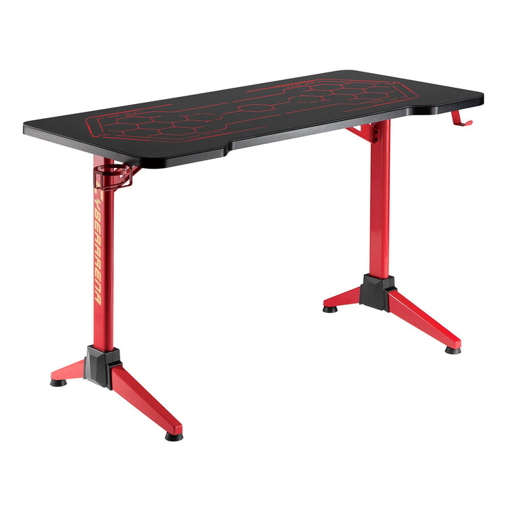 RGB Led NanoRS gaming-skrivebord, sort, stort, maks. 100 kg, højde 760 mm, RS163