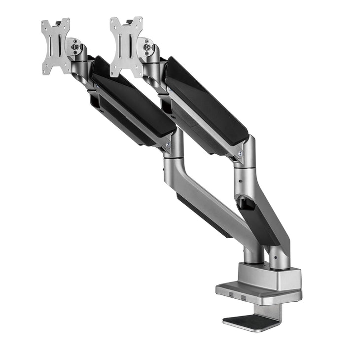 Ergo Office universal bordholder til to skærme, gasfjeder 17"-35" 15 kg, VESA 75x75 / 100x100, ER-446