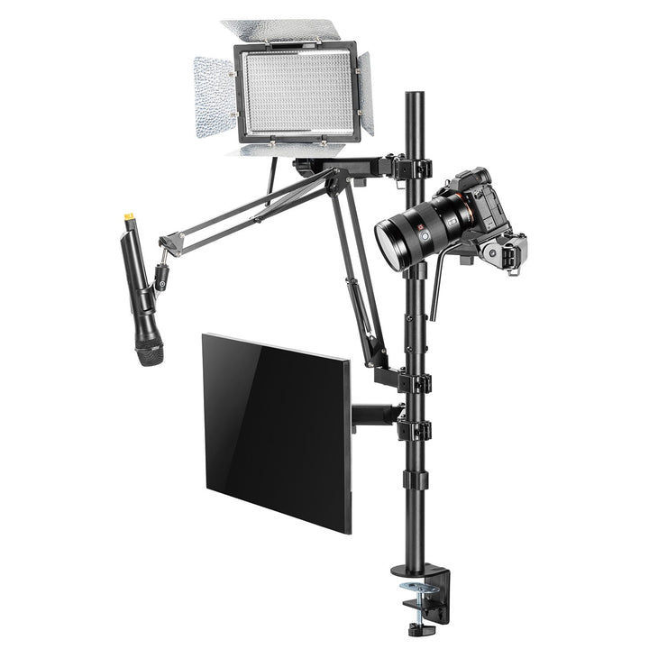 All-In-One Studio NanoRS monitor-, mikrofon-, kamera- og lysholder, YouTube, 17"-32", maks. 9 kg, RS164