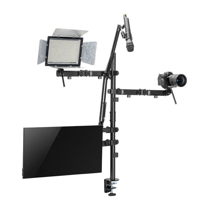 All-In-One Studio NanoRS monitor-, mikrofon-, kamera- og lysholder, YouTube, 17"-32", maks. 9 kg, RS164