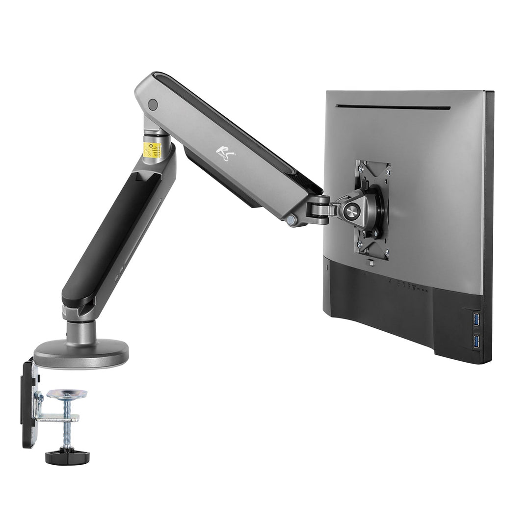 NanoRS gaming-skærmholder, RGB LED-belysning, 17-32", maks. 9 kg, VESA 75x75 / 100x100, RS165