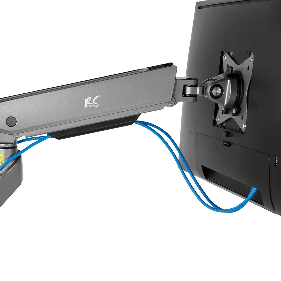 NanoRS gaming-skærmholder, RGB LED-belysning, 17-32", maks. 9 kg, VESA 75x75 / 100x100, RS165