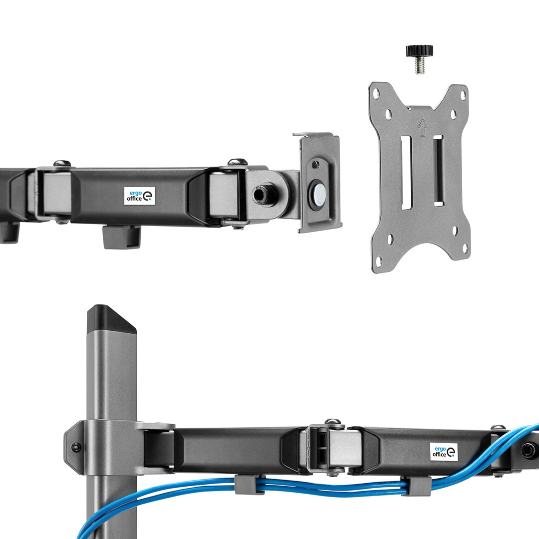 Deluxe Ergo Office-monitorarm, 17"-32", maks. 9 kg, ER-448