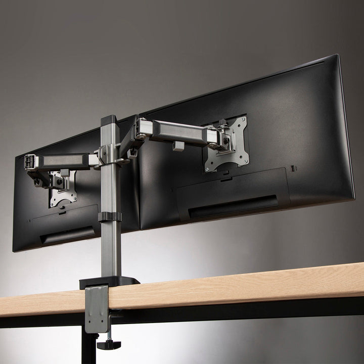 Deluxe Ergo Office-leddet beslag til to skærme, 17"-32", maks. 9 kg, ER-449