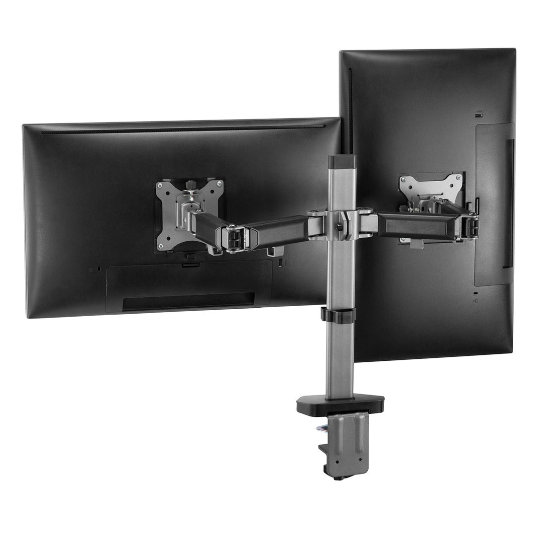 Deluxe Ergo Office-leddet beslag til to skærme, 17"-32", maks. 9 kg, ER-449
